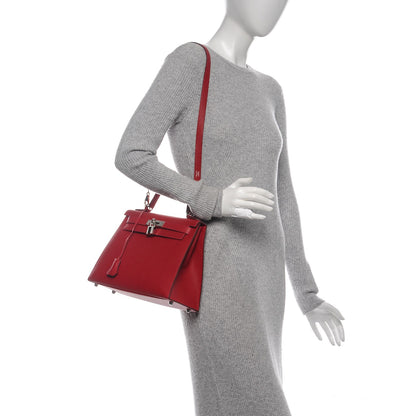Hermes Epsom Kelly Sellier 28 Rouge Casaque 2 of 11