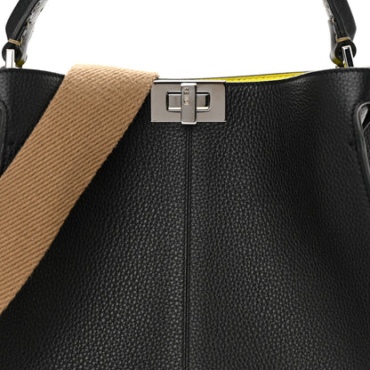 Fendi Cuoio Romano Fluo Selleria Medium Peekaboo X-Lite Black Giallo Fluo 7 of 12