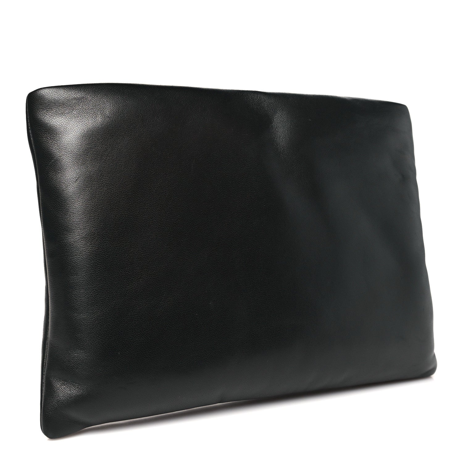 Saint Laurent Lambskin Large Puffy Pouch Black 3 of 8