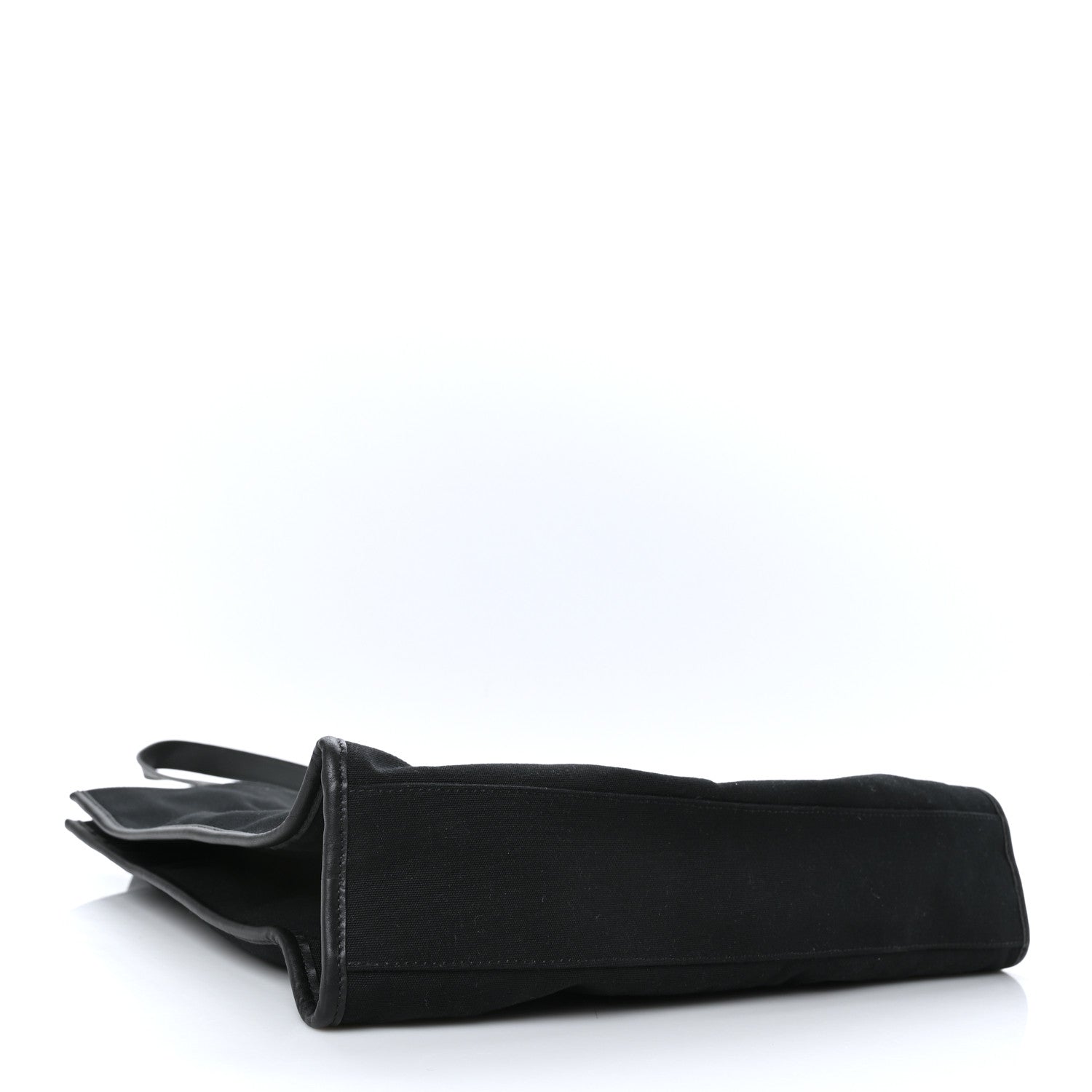 Fendi Canvas Stamp Patch Tote Black Brown 3 of 9