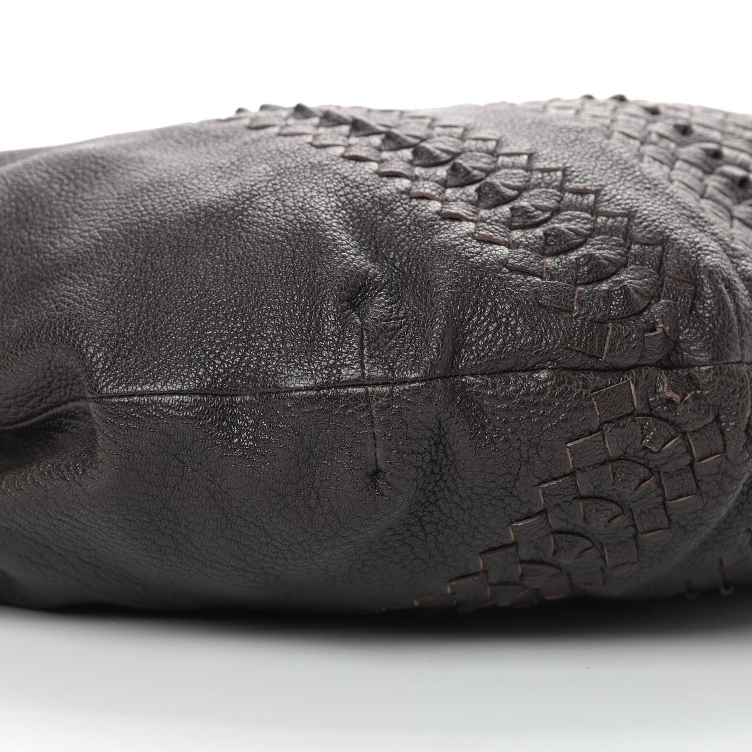 Bottega Veneta Cervo Deerskin Woven Hobo Ebano 6 of 11