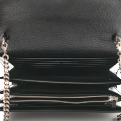 Gucci Calfskin Mini Dionysus Chain Wallet Black 4 of 11