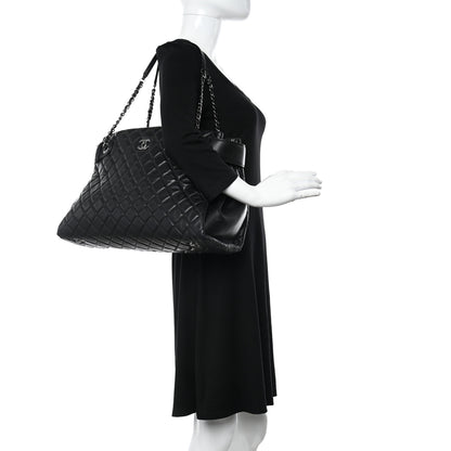 Chanel Lambskin Quilted Coco Loop Tote Black 2 of 14