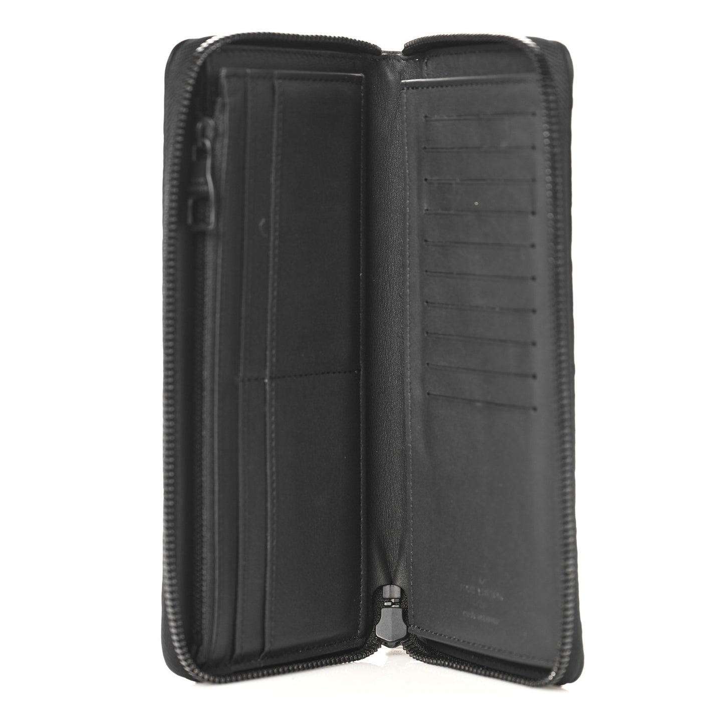 Taurillon Monogram Vertical Zippy Wallet Black