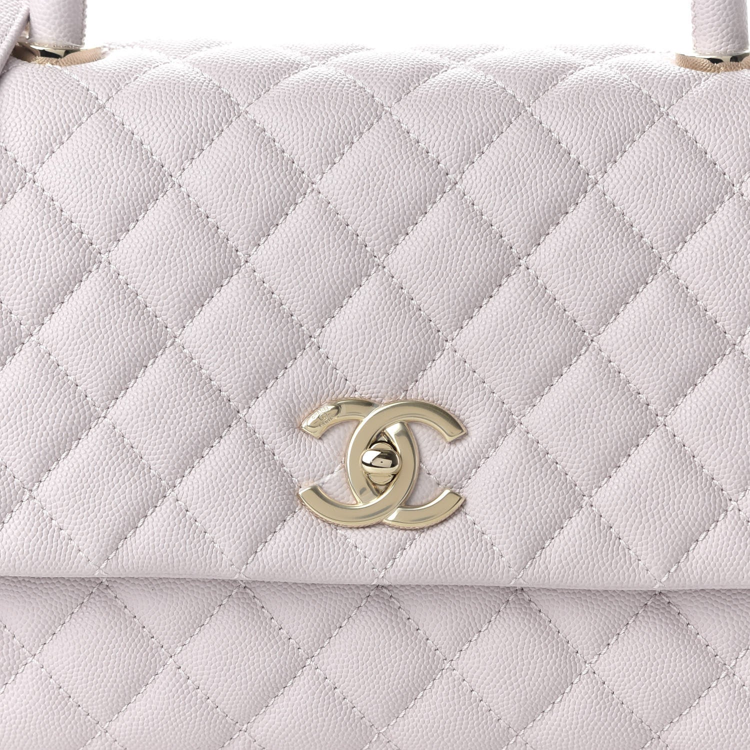 Chanel Caviar Quilted Small Coco Handle Flap Lilas Lilac 10 of 11