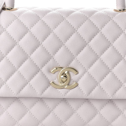 Chanel Caviar Quilted Small Coco Handle Flap Lilas Lilac 10 of 11
