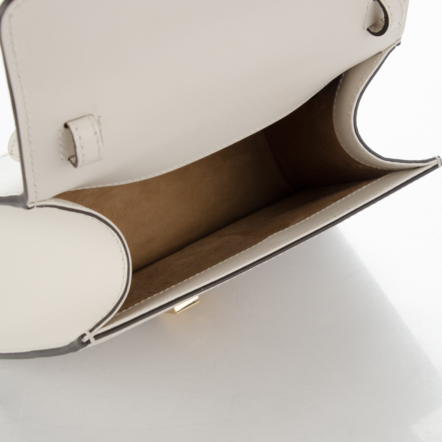 Gucci Calfskin Mini Sylvie Top Handle Bag White 7 of 9