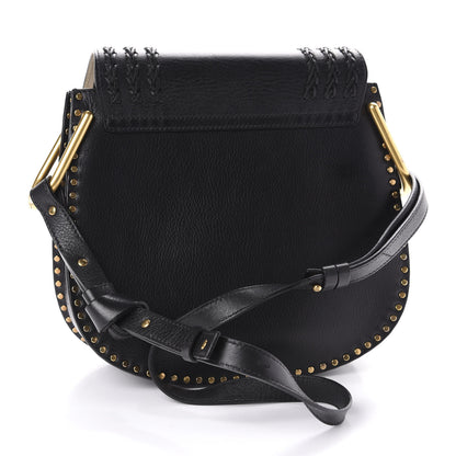 Chloe Suede Braided Small Hudson Shoulder Bag Black 3 of 12