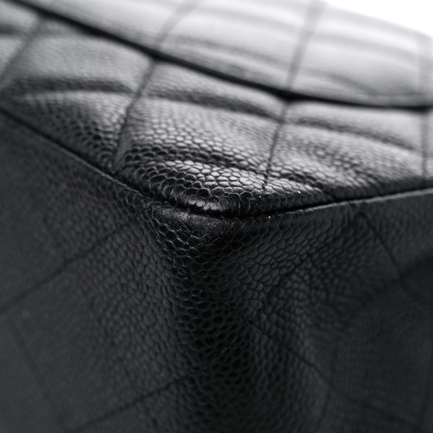 Chanel Caviar Quilted Jumbo Single Flap Black 11 of 19