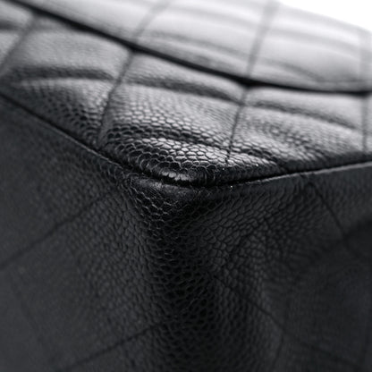 Chanel Caviar Quilted Jumbo Single Flap Black 11 of 19