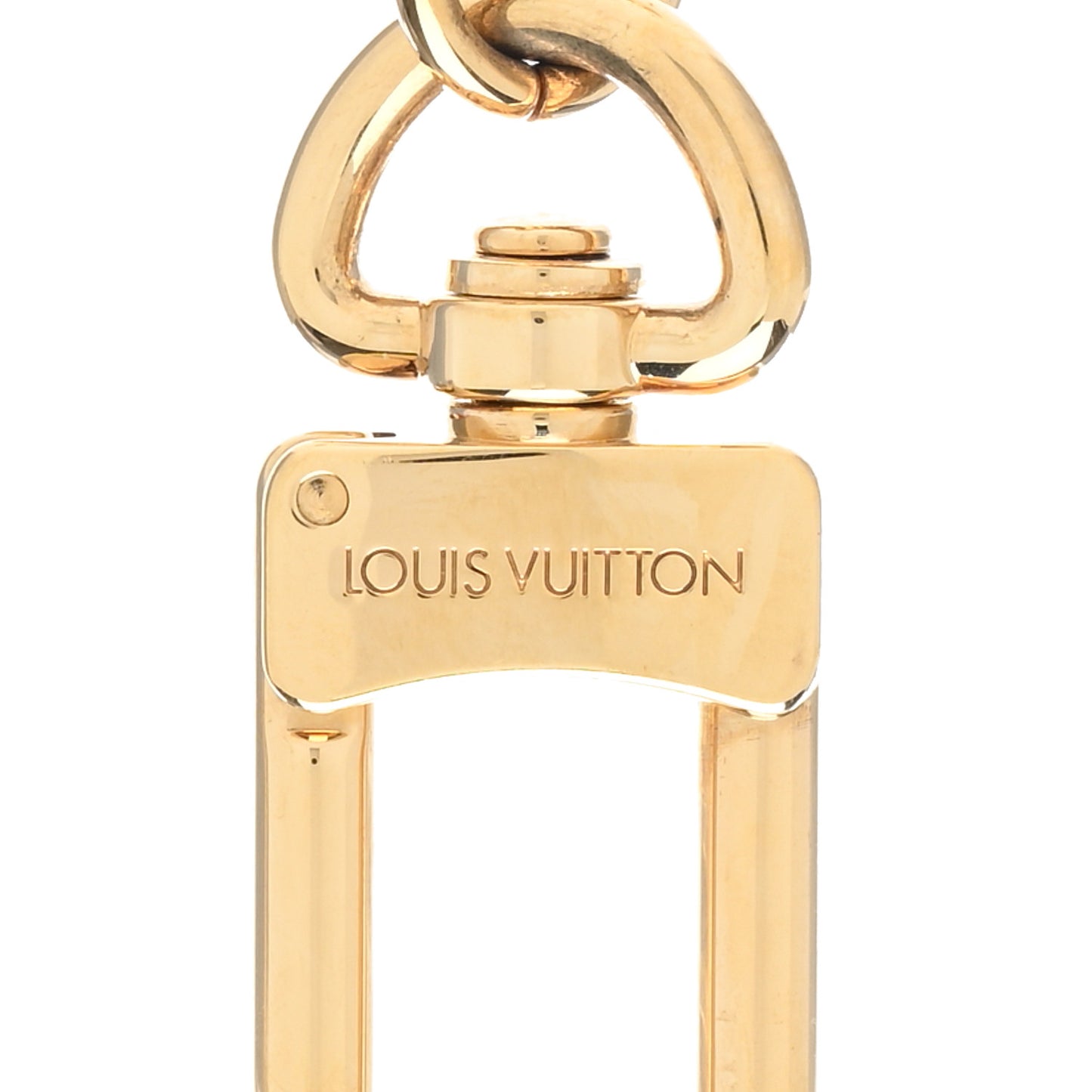 Metal Monogram Into The Flower Bag Charm Key Holder