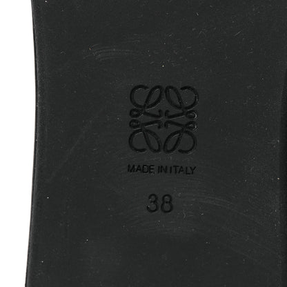 Loewe Calfskin Wedge Riding Boots 38 Black 8 of 10