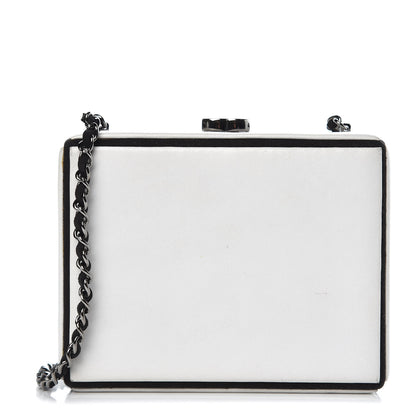 Chanel Lambskin Minaudiere Essential Frame Clutch White 1 of 14