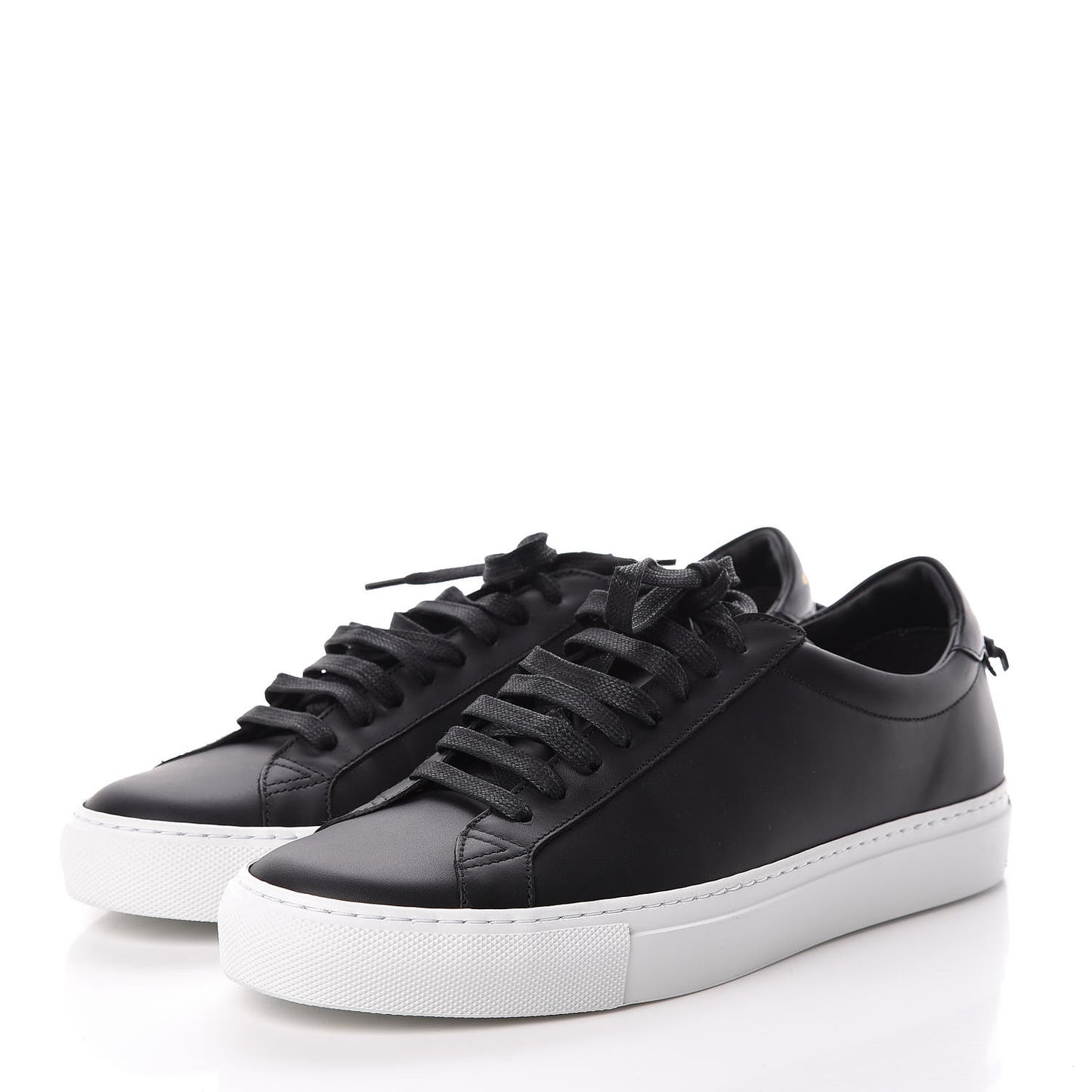 Calfskin Mens Urban Street Sneakers 39.5 Black