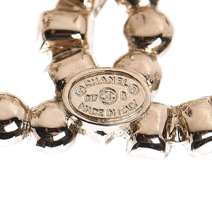Chanel Crystal Baguette CC Earrings Gold 4 of 4