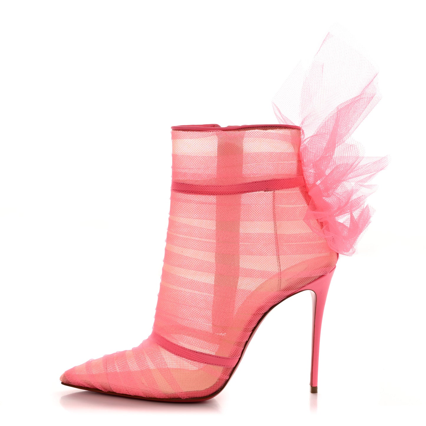 Tulle Nappa Libellibooty 100 Ankle Boots 39 Bubble Gum