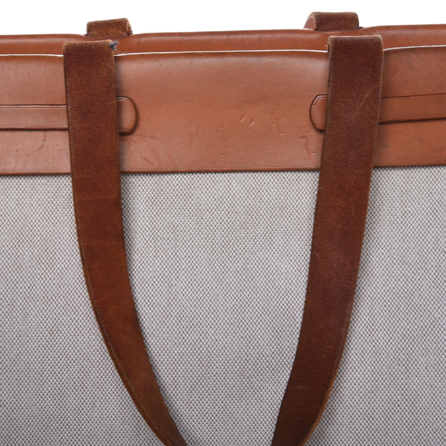 Hermes Toile Vache Hunter Herbag Cabas MM Natural 11 of 19
