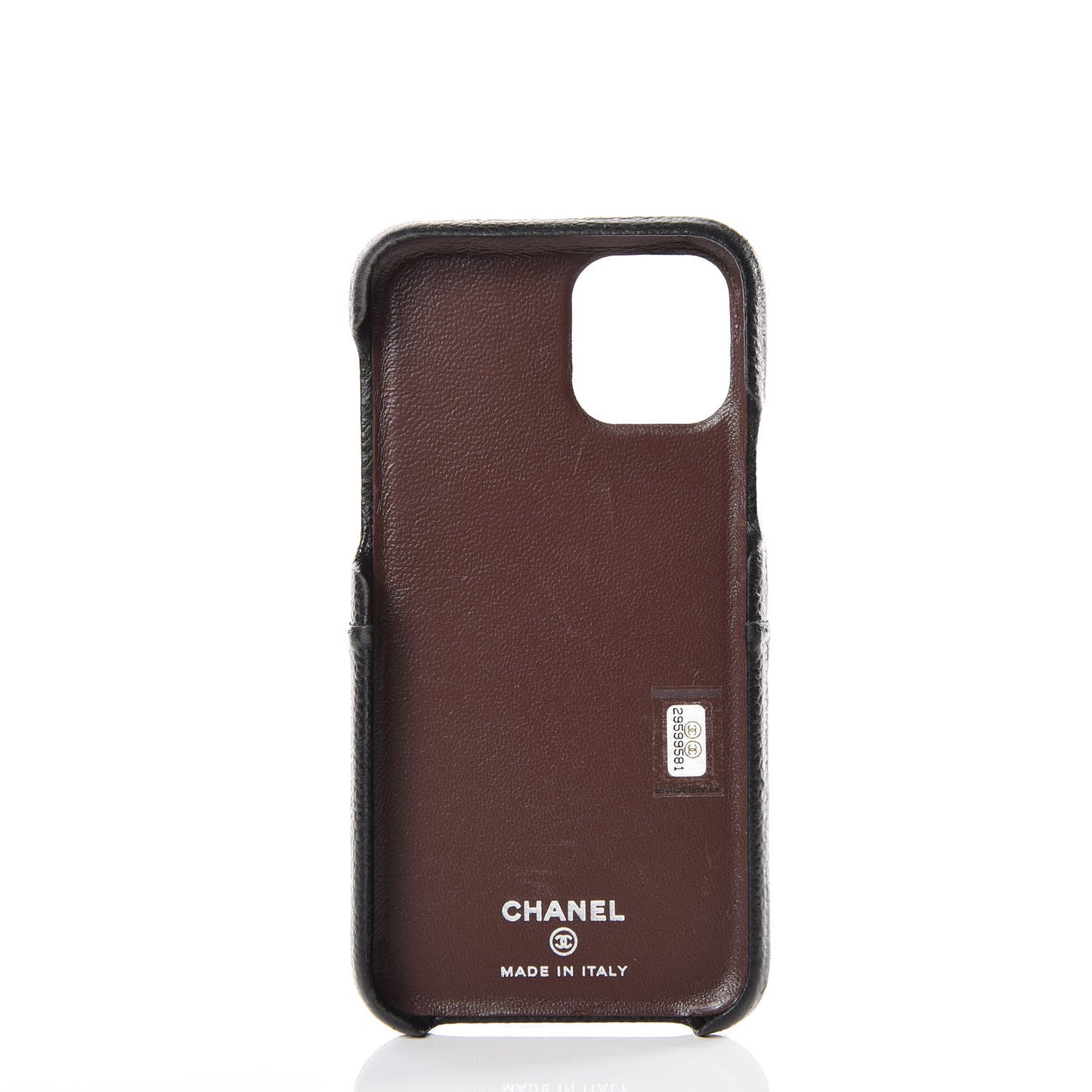 Grained Lambskin Quilted iPhone XI Pro Coco Tech Case Black