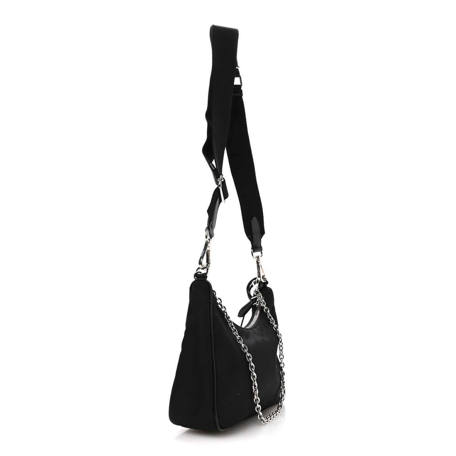 Prada Nylon Re-Edition 2005 Shoulder Bag Black 2 of 10