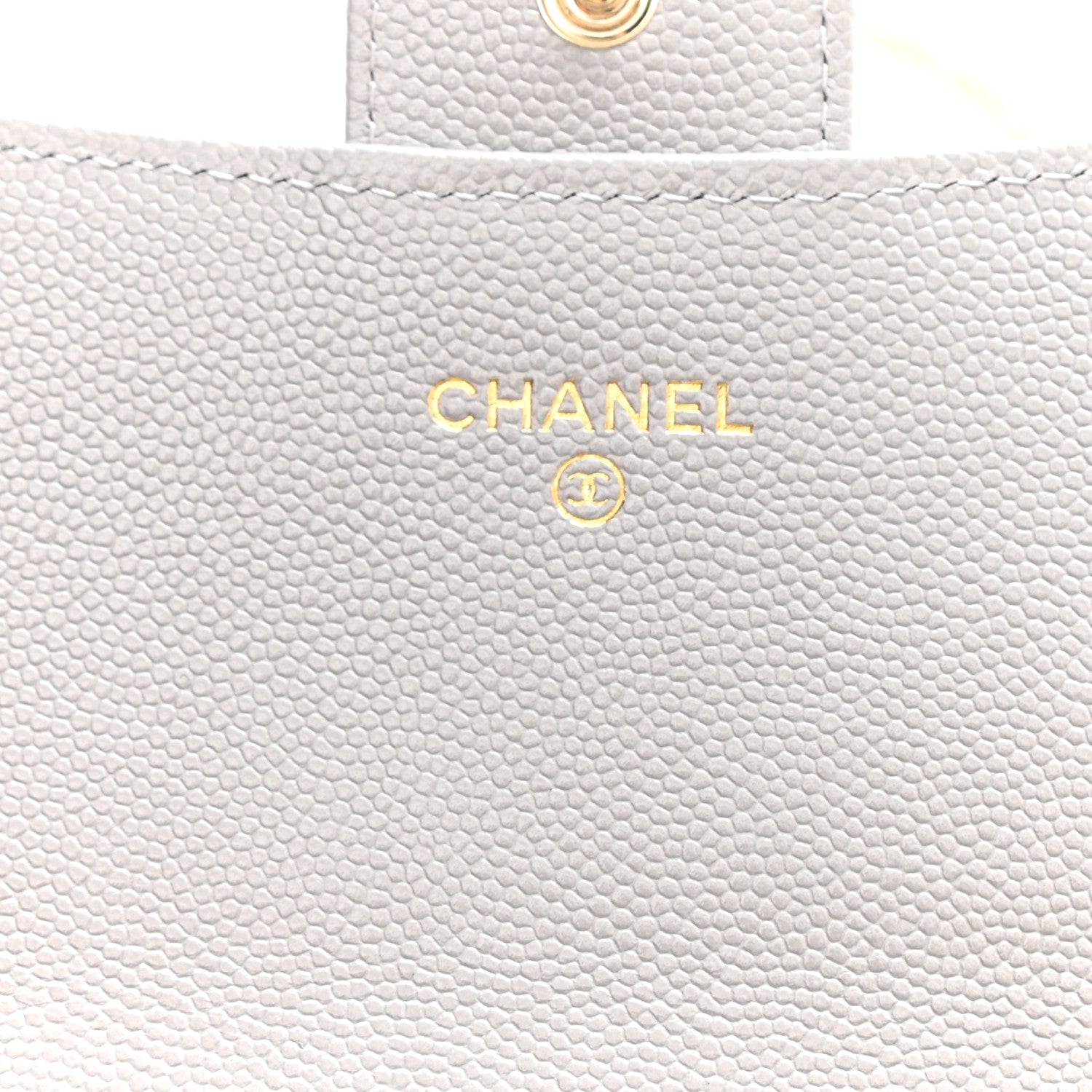 Chanel Caviar Quilted Phone Holder Wallet on Removable Chain Grey 6 of 11