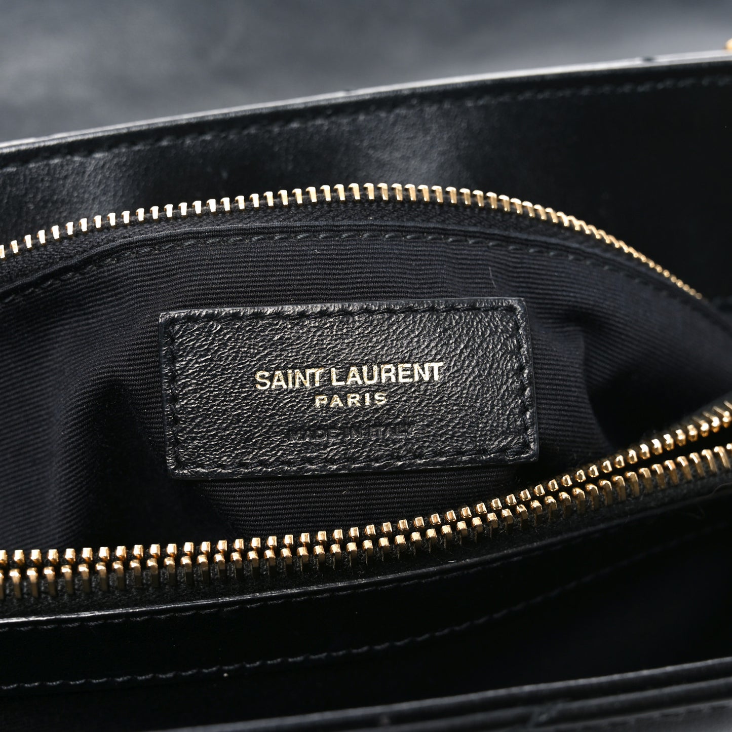Calfskin Y Quilted Monogram Medium Loulou Chain Satchel Black