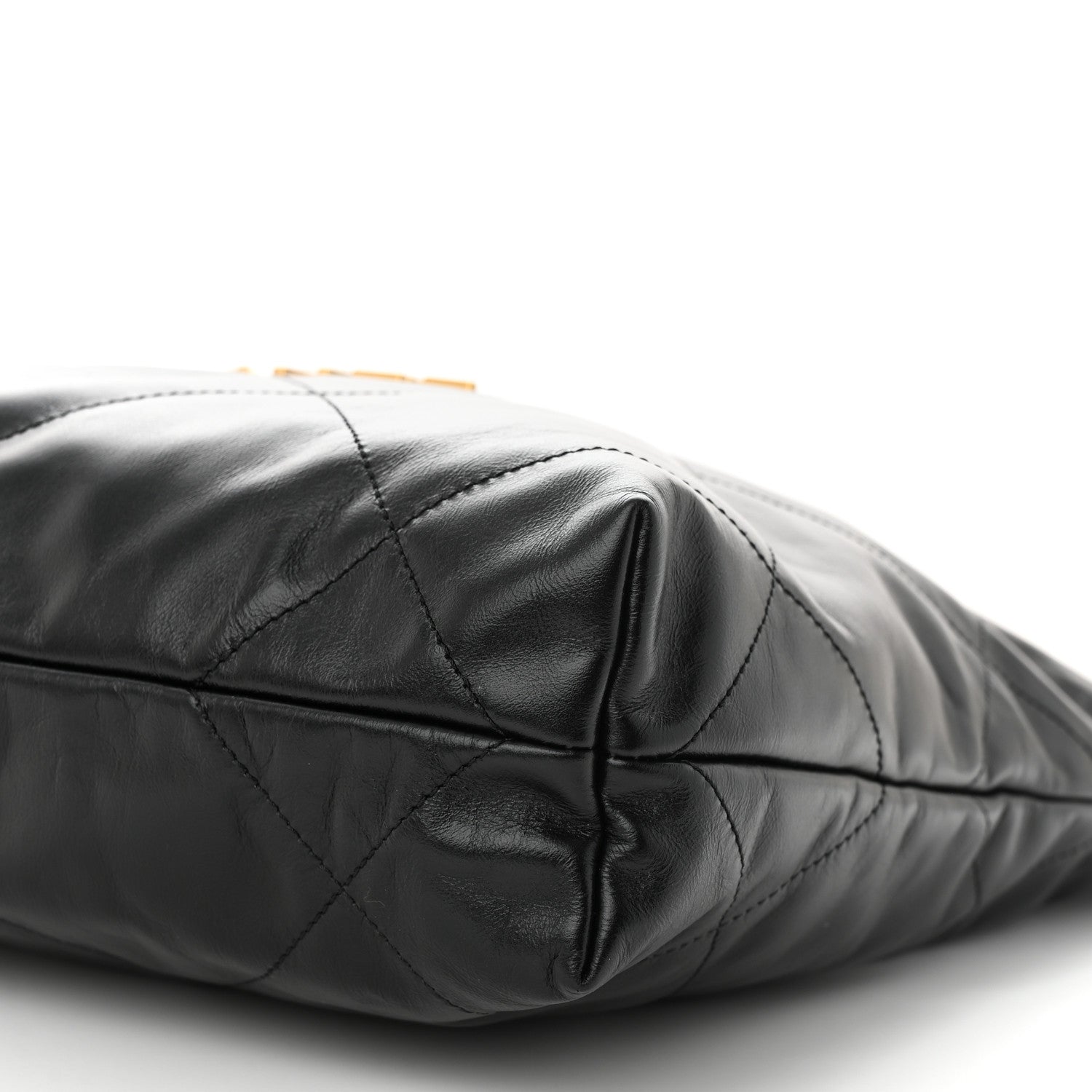 Chanel Shiny Calfskin Quilted Small Chanel 22 Black 11 of 12