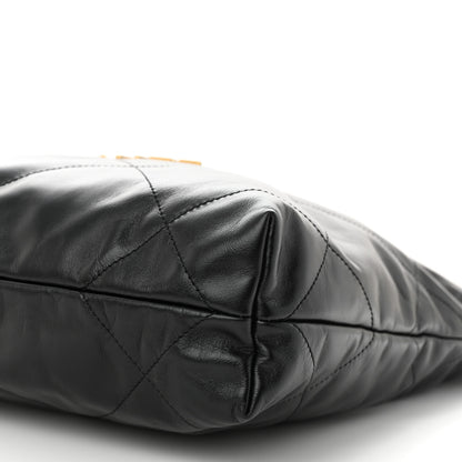 Chanel Shiny Calfskin Quilted Small Chanel 22 Black 11 of 12