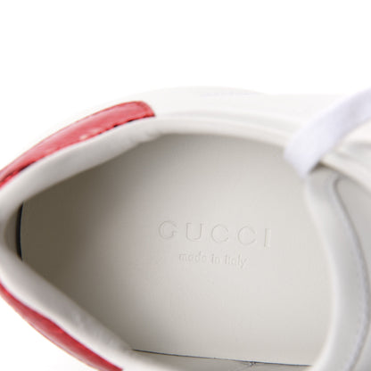 Gucci Calfskin Ayers Web Womens Ace Bow Lace Sneakers 37 White 7 of 10