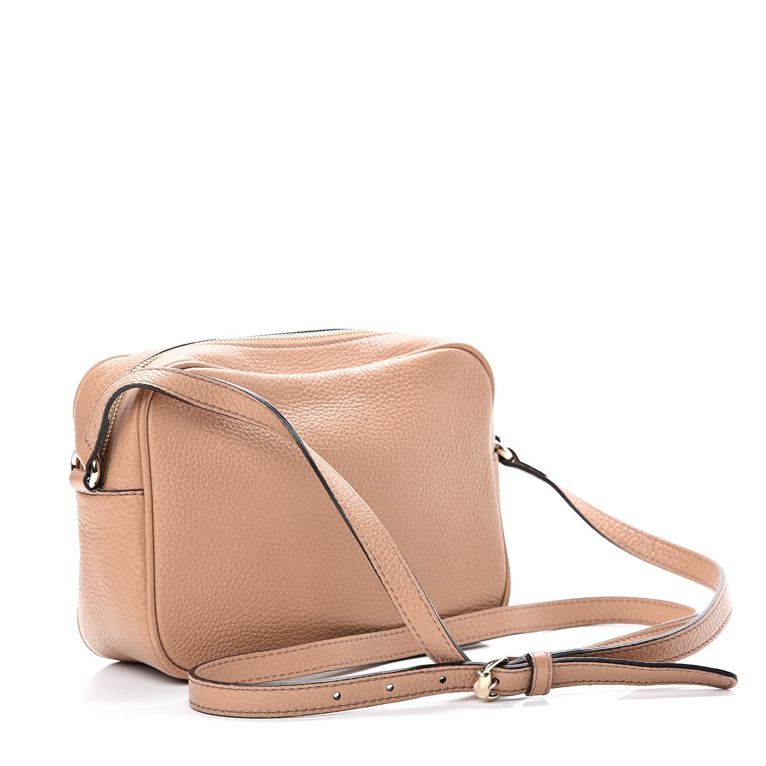 Gucci Pebbled Calfskin Small Soho Disco Bag Camelia 2 of 11