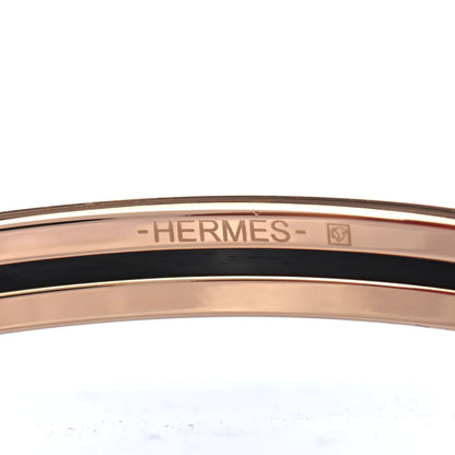 Hermes Enamel Printed Extra Narrow Printed Bracelet 65 Black 3 of 4