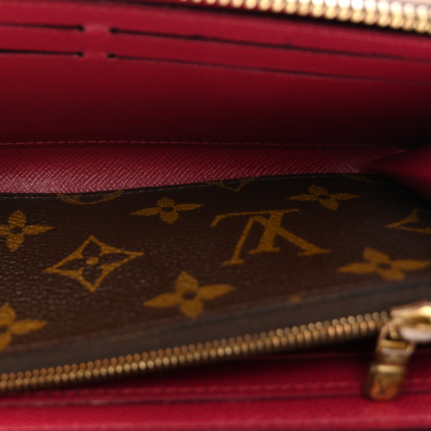 Monogram Clemence Wallet Fuchsia