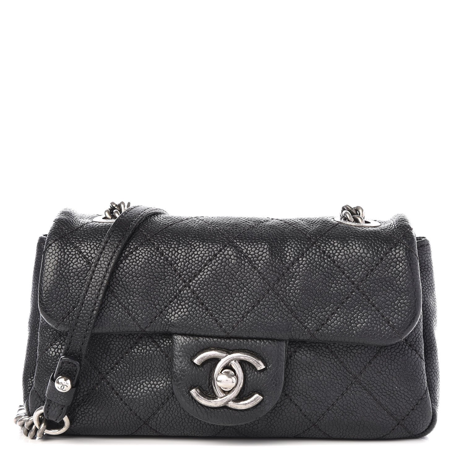 Chanel Caviar Quilted Mini Simply CC Flap Black 1 of 10
