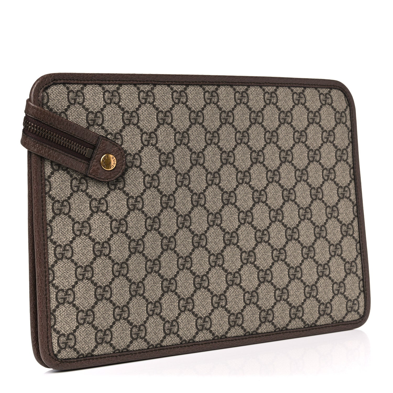 Gucci GG Supreme Monogram Web Small Ophidia Documents Holder Beige New Acero 3 of 10