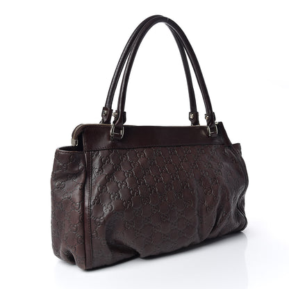 Gucci Guccissima D Ring Tote Chocolate 3 of 12