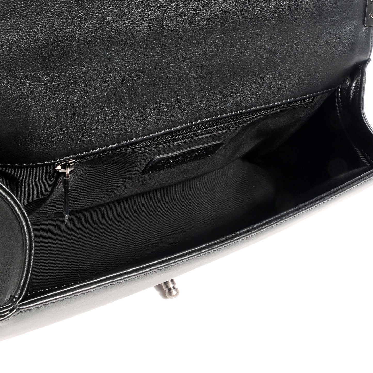 Leather Cordoba Medium Boy Flap Black