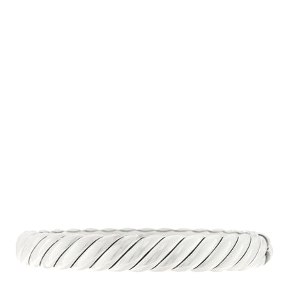 David Yurman Sterling Silver 10mm Sculpted Cable Bangle Bracelet 1 of 3