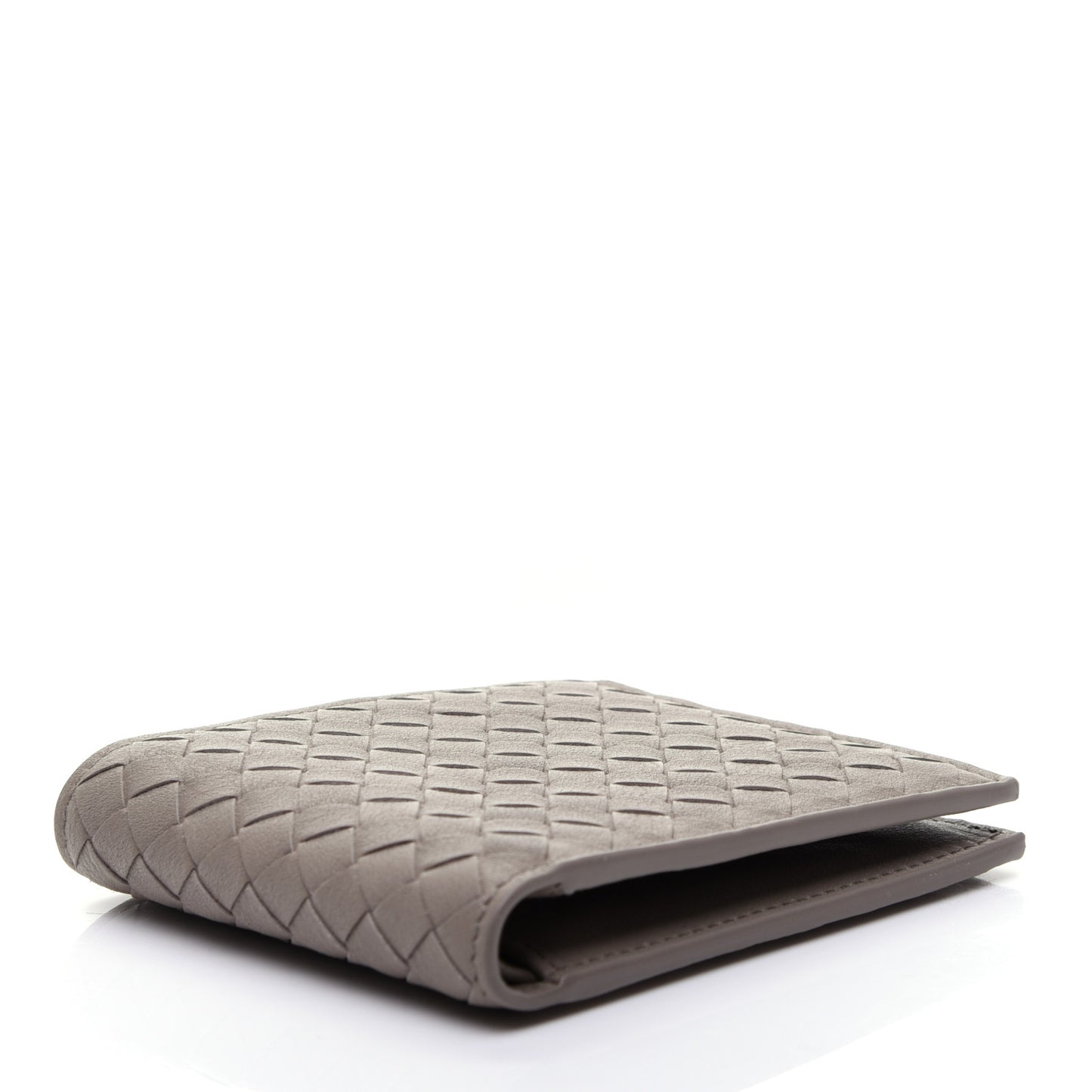 Nappa Intrecciato Bi-Fold Wallet Limestone