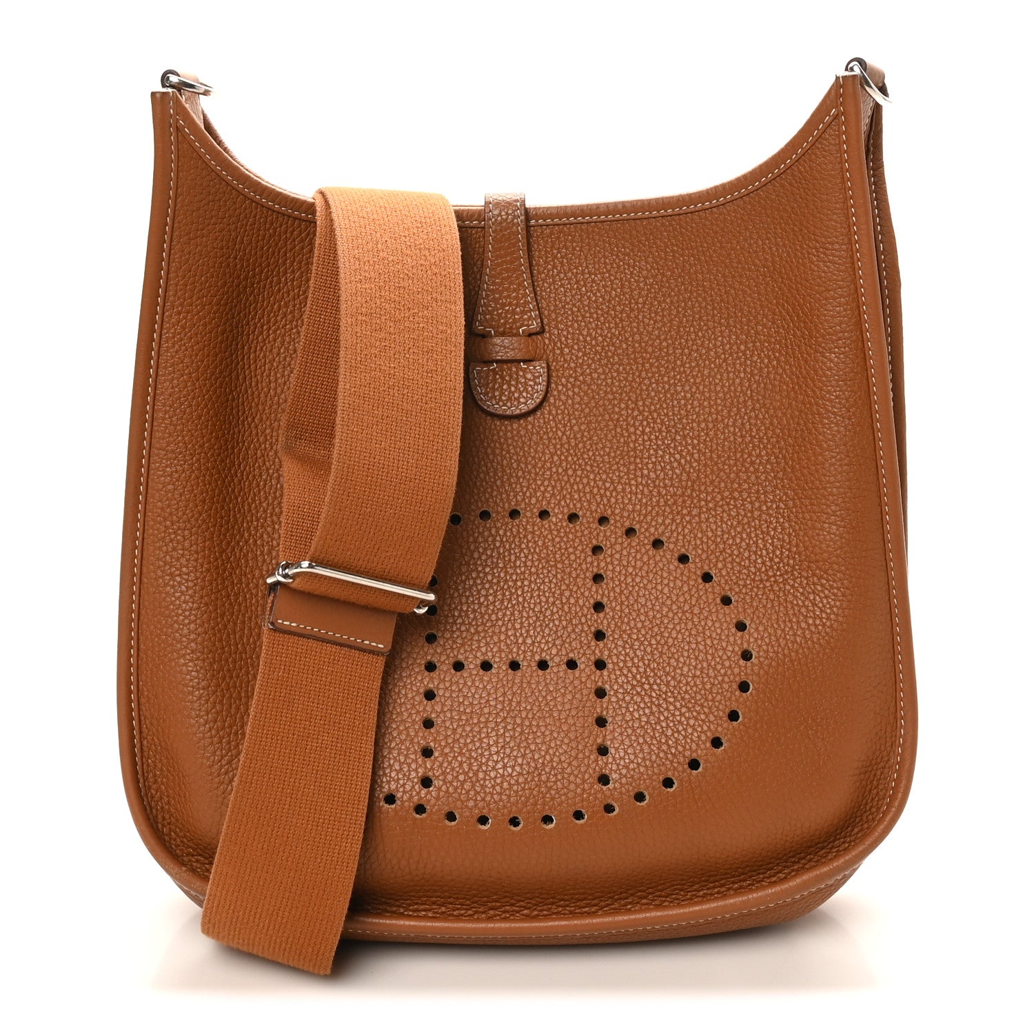 Hermes Taurillon Clemence Evelyne III PM Gold 1 of 10