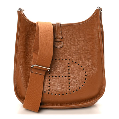 Hermes Taurillon Clemence Evelyne III PM Gold 1 of 10