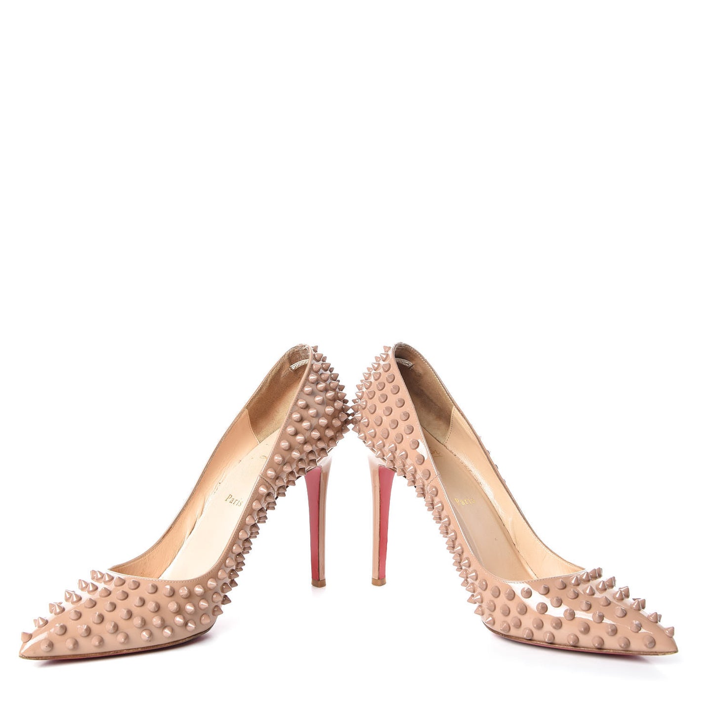 Patent Pigalle Spikes 120 Pumps 41.5 Nude