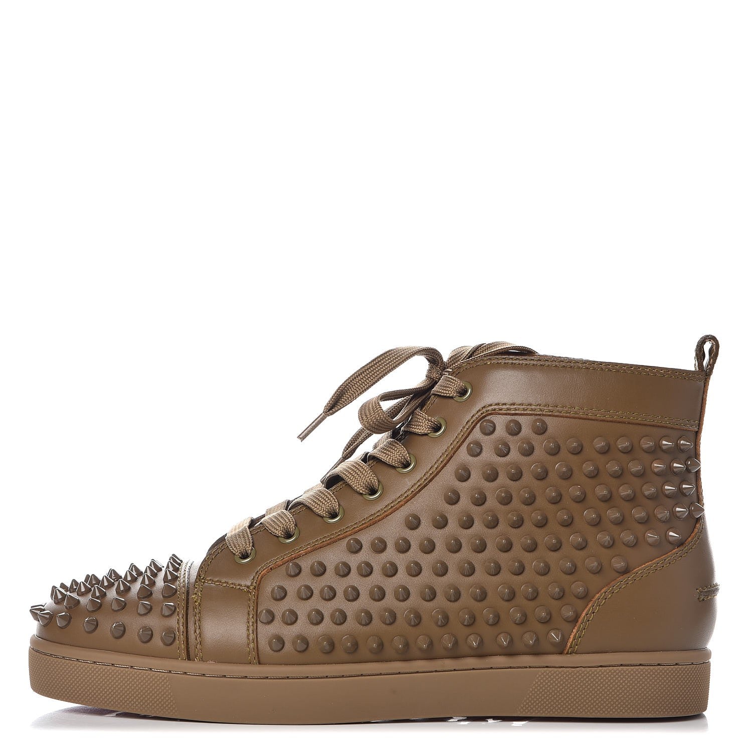 Christian Louboutin Calfskin Mens Lou Spikes Flat Sneakers 42 1 of 8