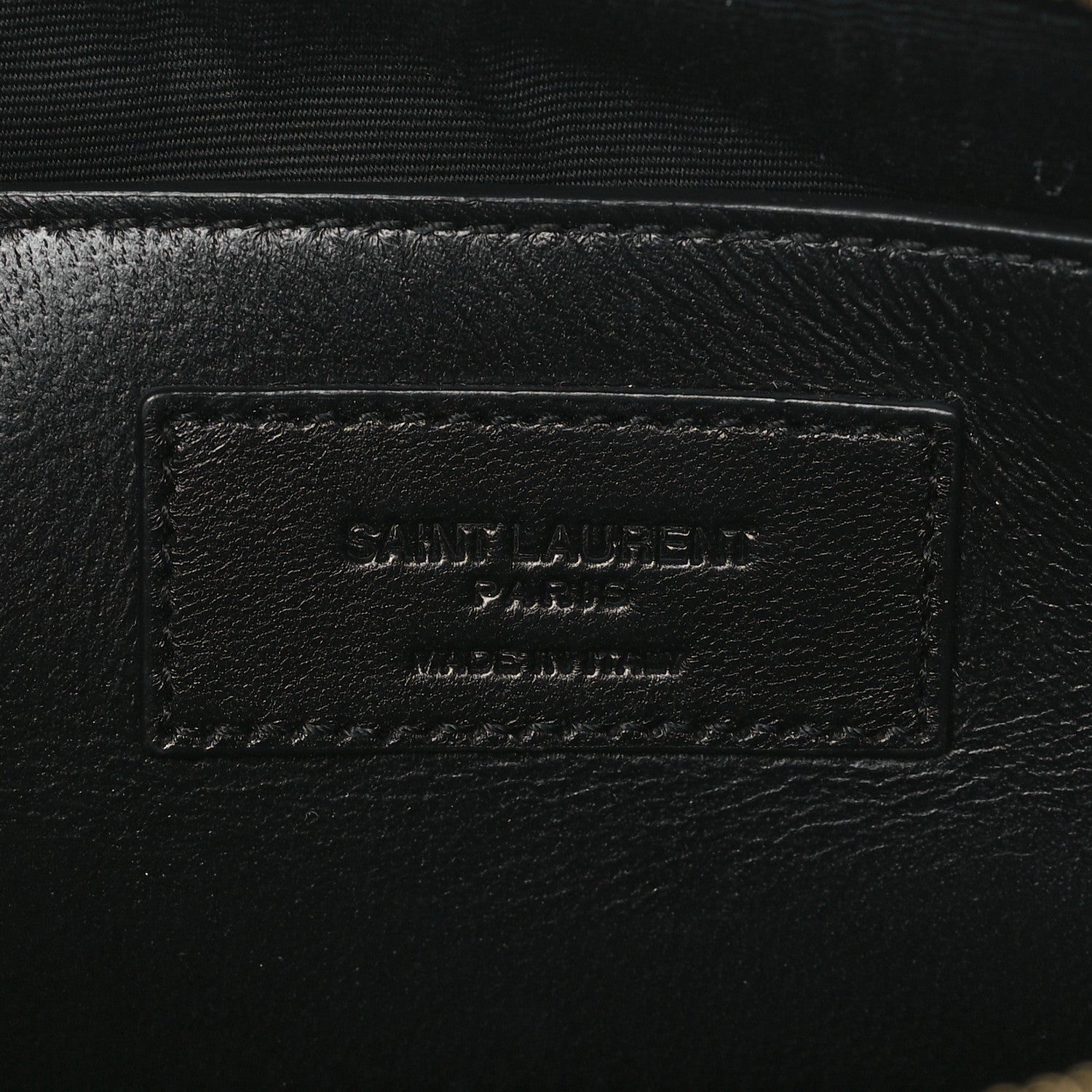 Saint Laurent Lambskin Quilted Gaby Zipped Shoulder Bag Black 6 of 12