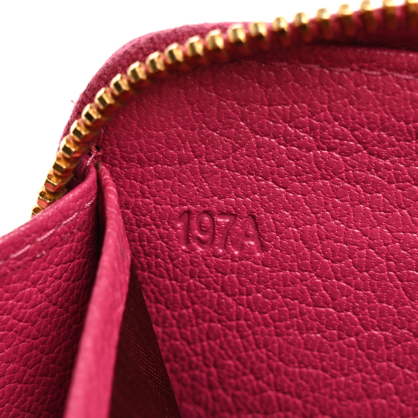 Goatskin Madras Zip Around Wallet Pink