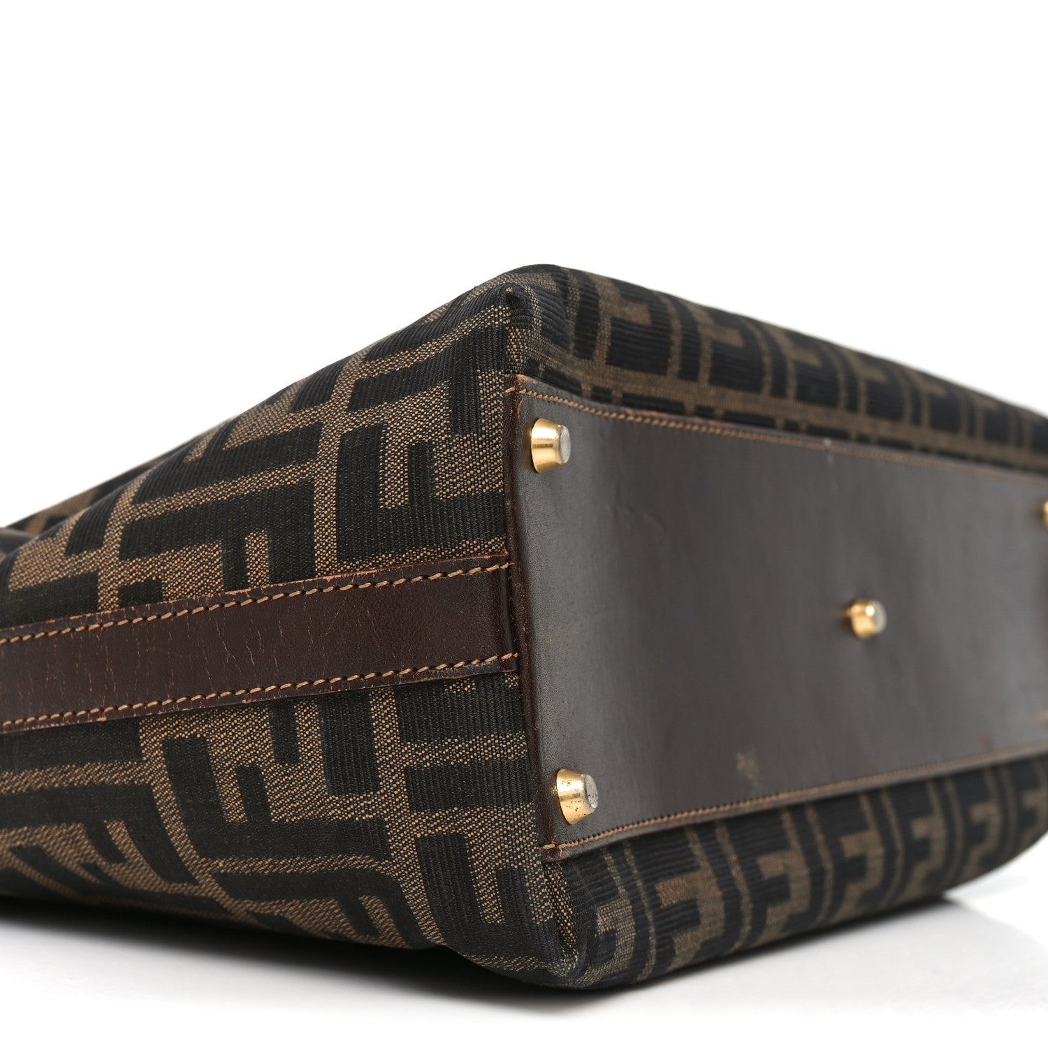 Fendi Zucca Top Handle Tote Tobacco 8 of 9