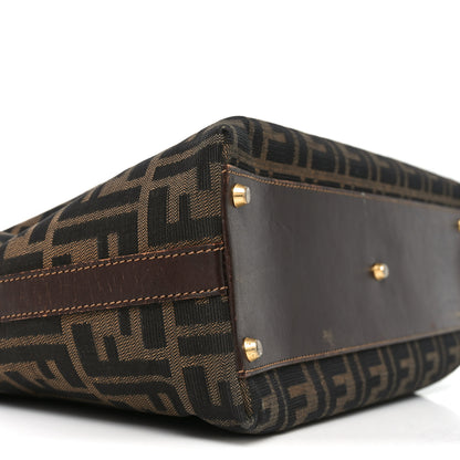 Fendi Zucca Top Handle Tote Tobacco 8 of 9