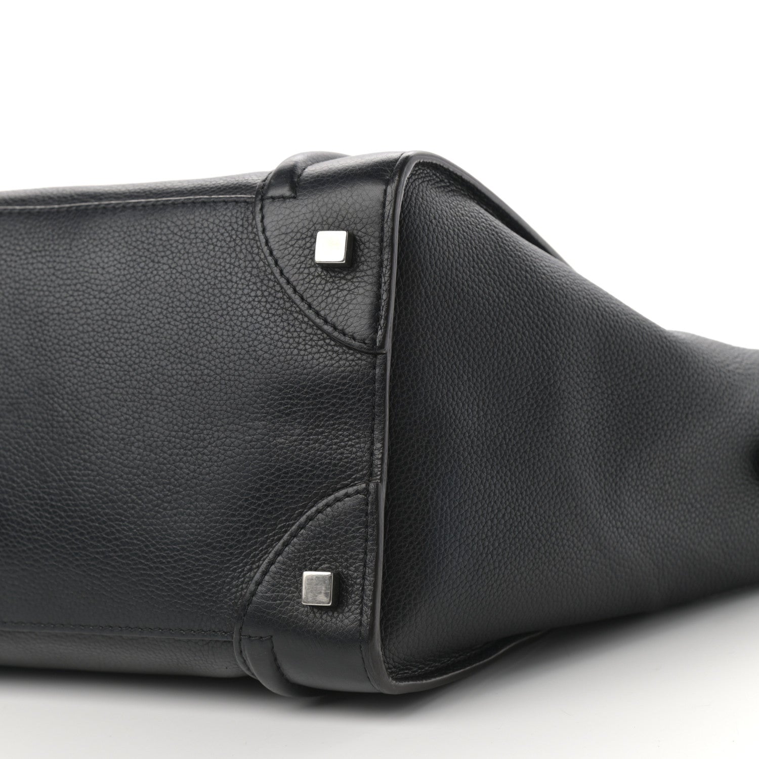 Celine Drummed Calfskin Mini Luggage Black 10 of 10