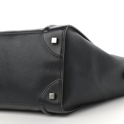 Celine Drummed Calfskin Mini Luggage Black 10 of 10