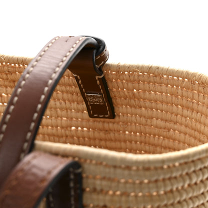 Loewe Raffia Small Square Basket Tote Bag Natural Tan 12 of 13