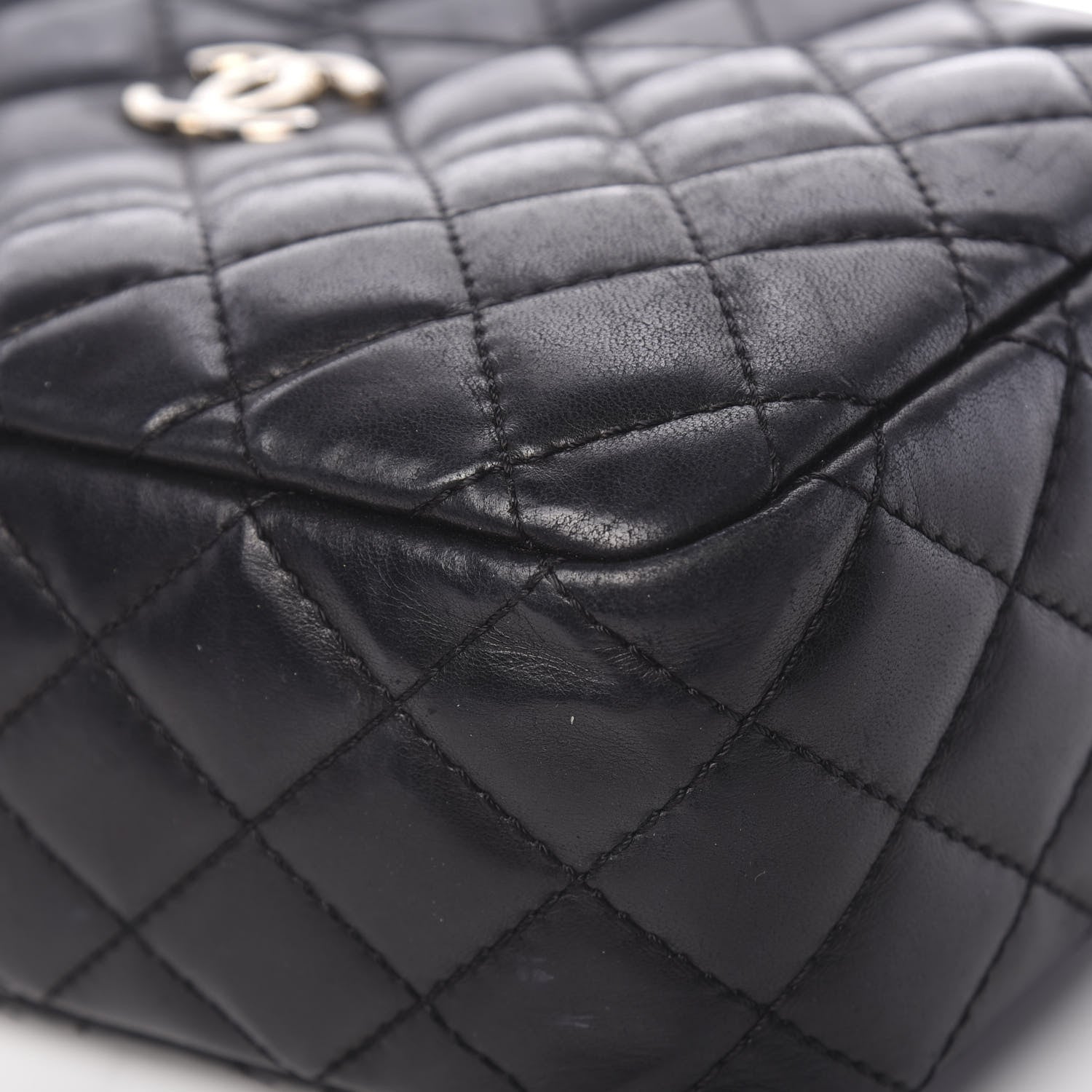 Chanel Lambskin Quilted Medium Camera Case Black 11 of 17