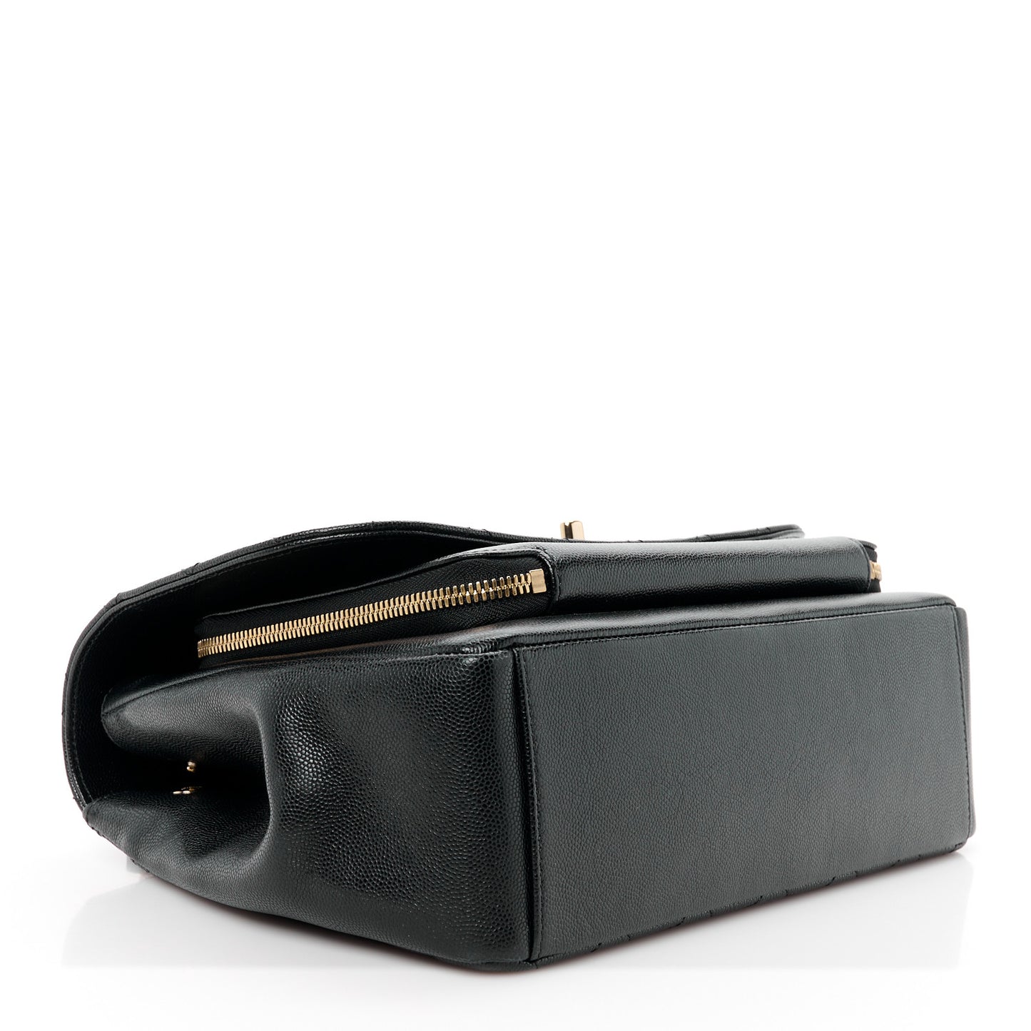 Caviar Quilted Large Business Affinity Flap Black